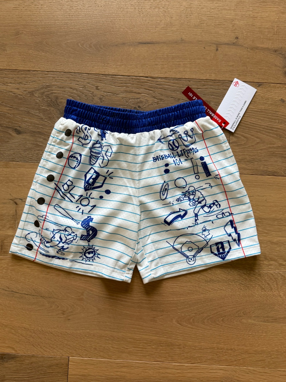Baseball Lifestyle 101 - Doodle Shorts - Youth - NEW WITH TAGS